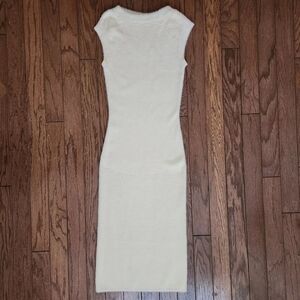 Et Clet Womens Sleeveless Faux Fur Sweater Dress